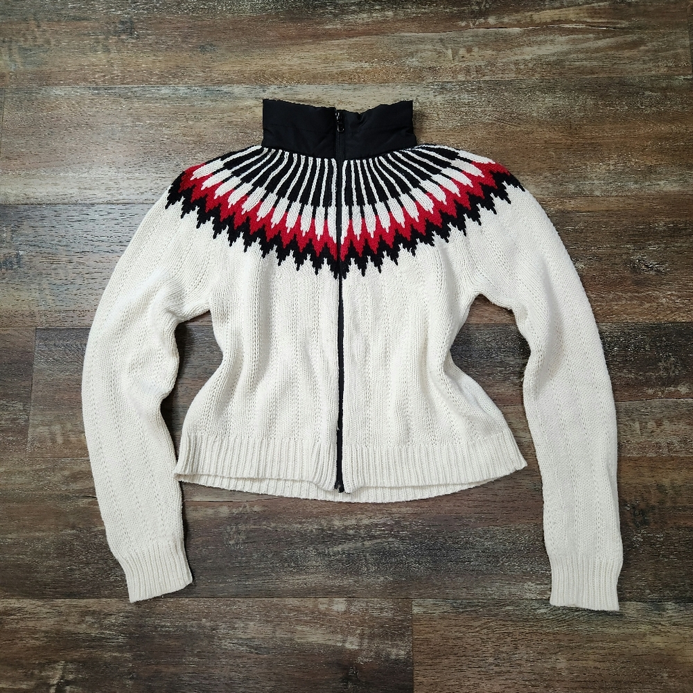 Ralph Lauren Active Fair Isle Full Zip Cardigan Size Large